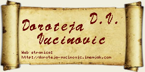 Doroteja Vučinović vizit kartica